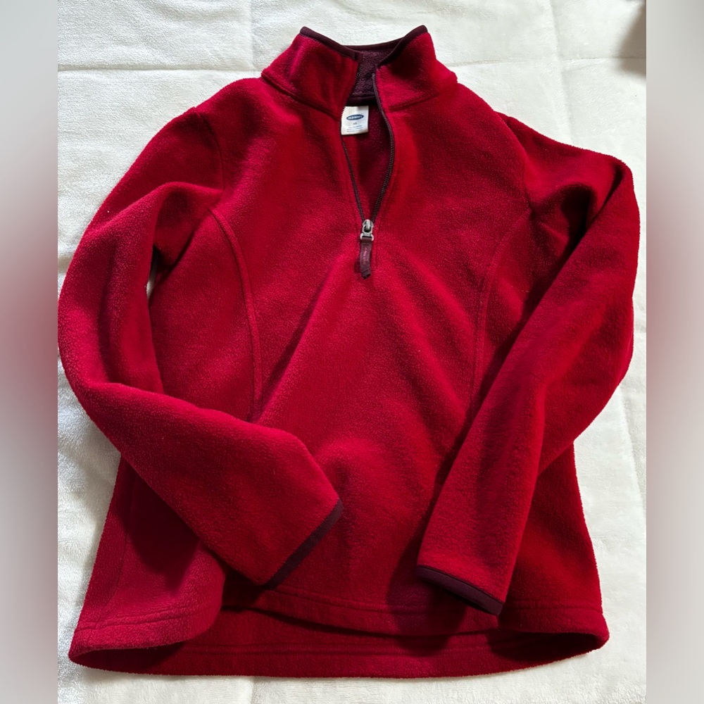 old navy fleece half zip